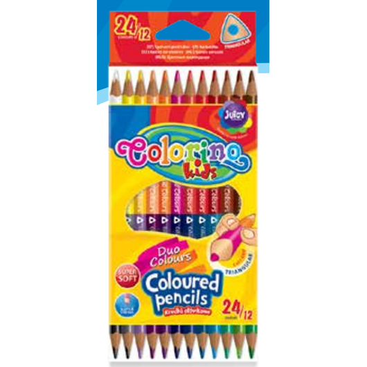 Crayons de couleur 12 pcs / 24 couls